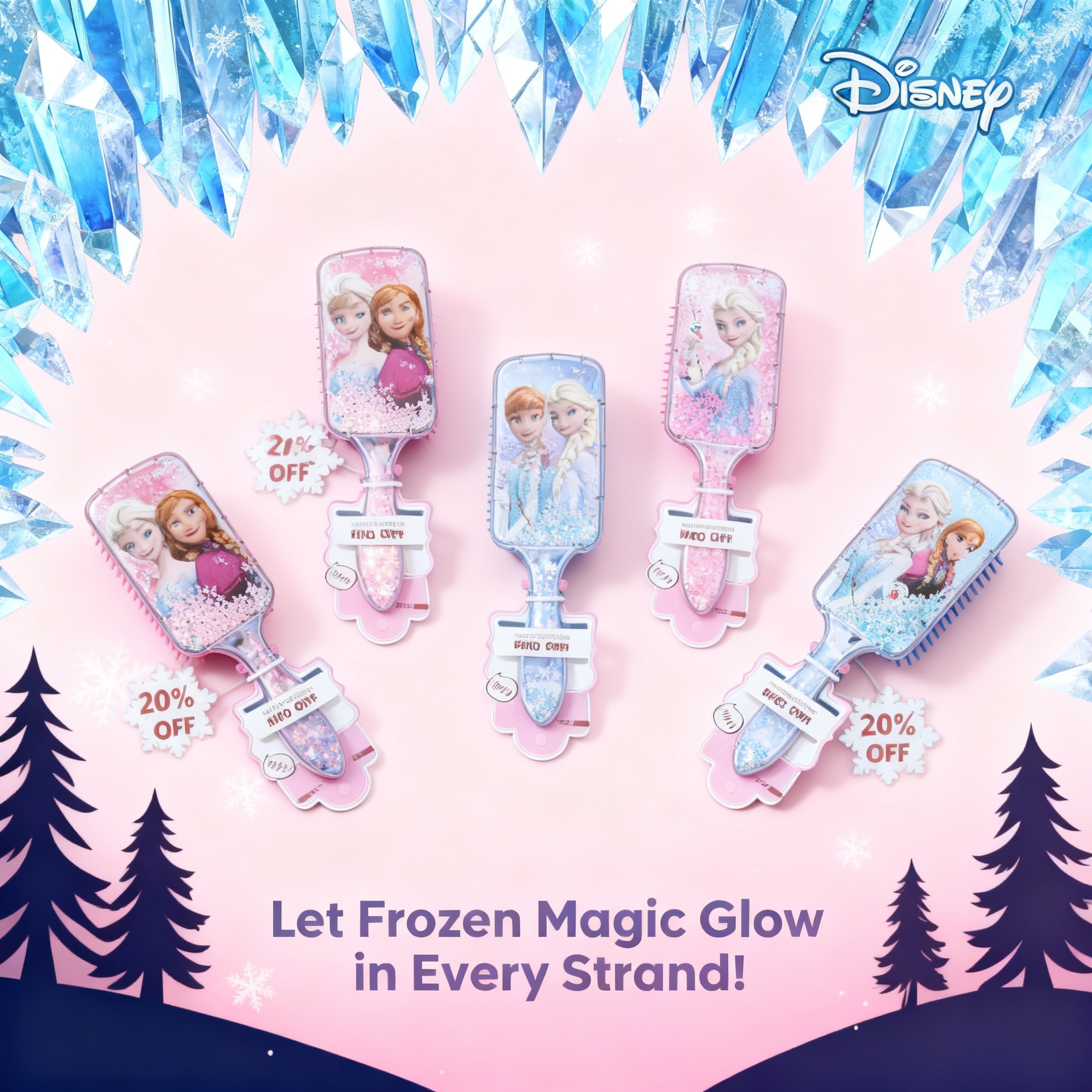 Tech Hair Accessories - Frozen Elsa Minnie Mickey Mouse Air