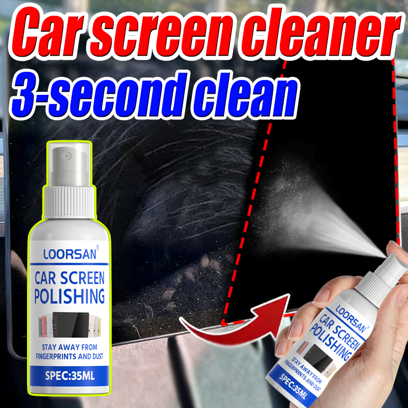 Screen Cleaner Spray - LOORSAN Professional Car Screen Cleaner 35ml-