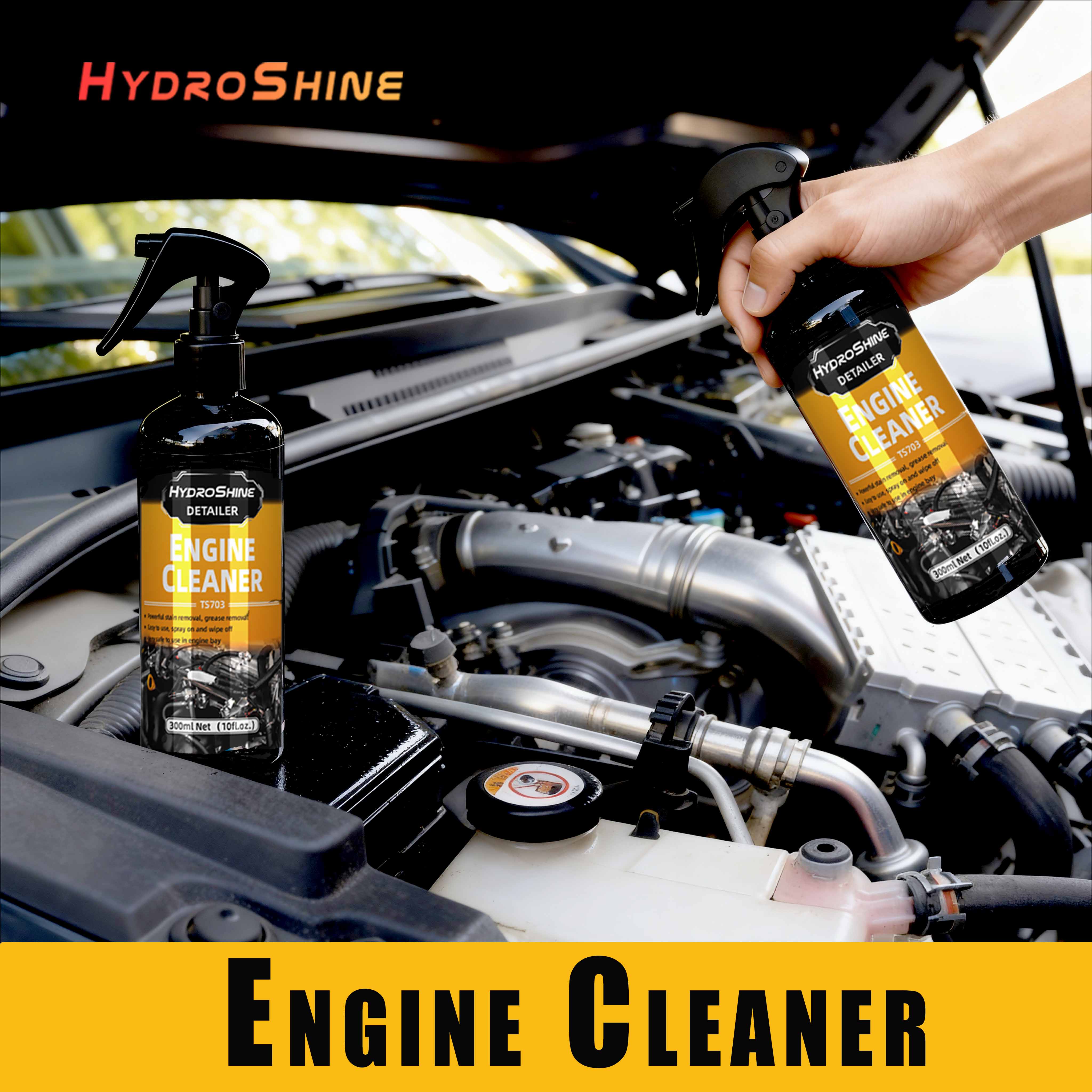Screen Cleaner Spray - Hydroshine Engine Bay Cleaner Care Heavy
