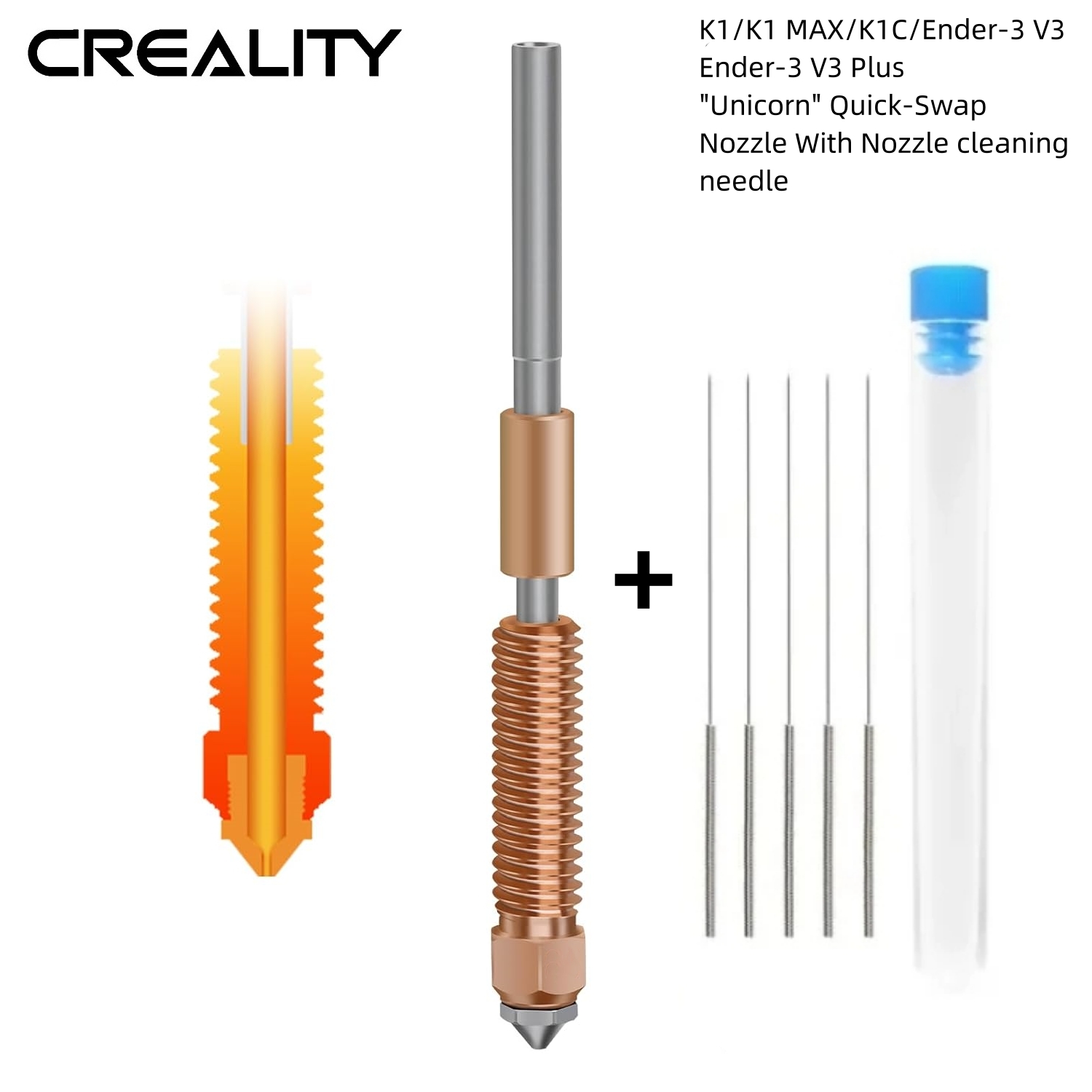 Tech Max Accessories - Creality K1C Nozzle Unicorn Quick Plug