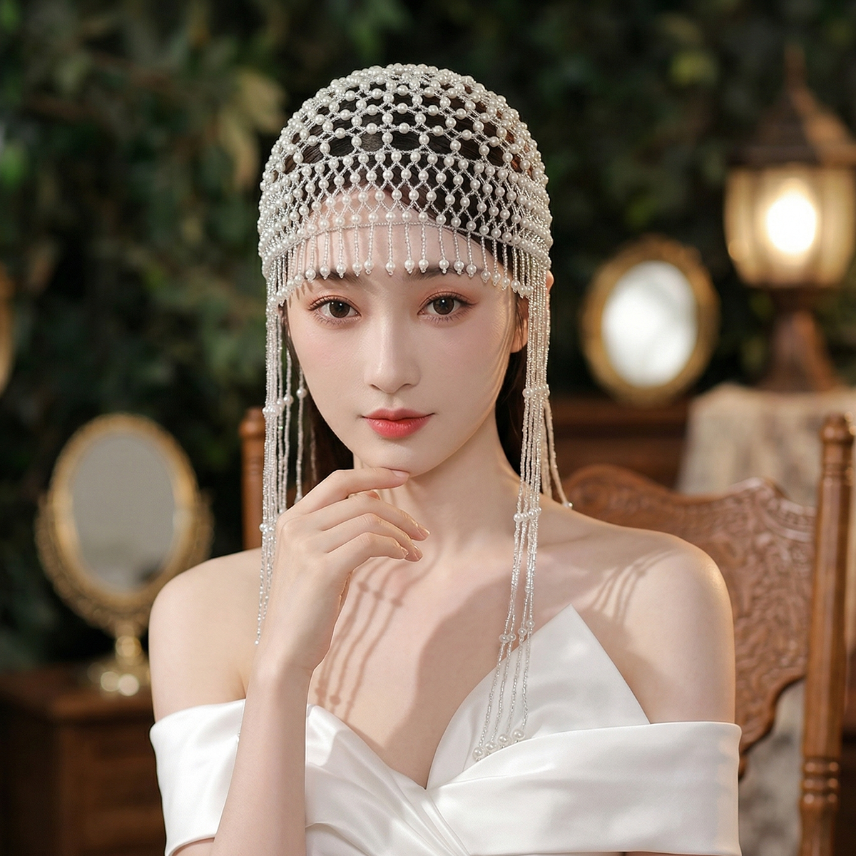 Luxury Pearls Beaded Headwrap  - Tech Hair Accessories recensie en prijs