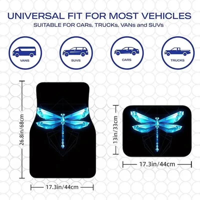 4Pcs Blue Crystal Dragonfly Bl - Universal Tech Accessories recensie en prijs