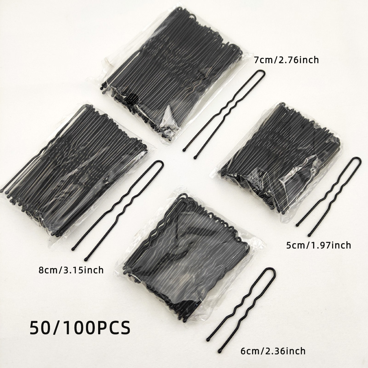 50/100 PCS Women 5/6/7/8 cm Ha - Tech Hair Accessories recensie en prijs