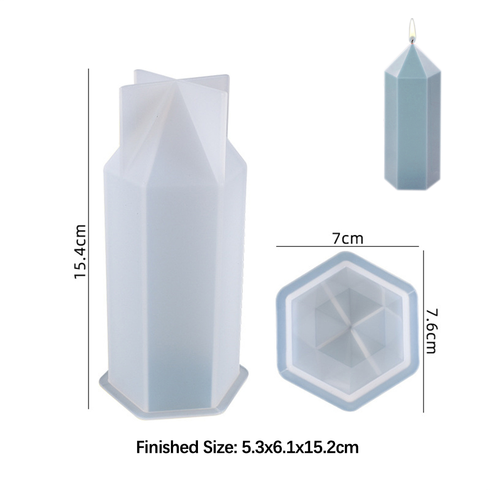 3D Hexagonal Column Candle Mol - Unique Tech Accessories recensie en prijs