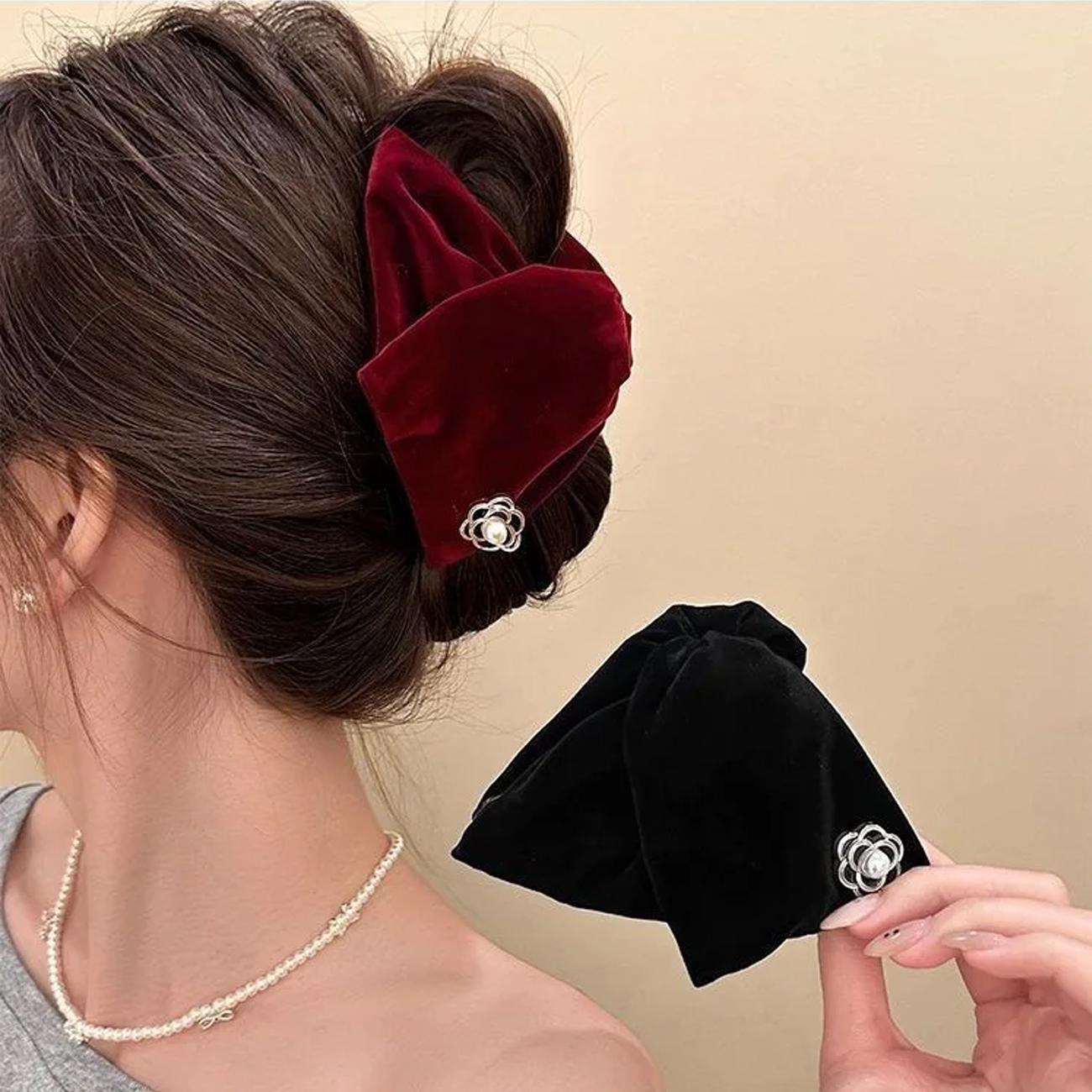 1pc Vintage Velvet Camellia Tr - Hi Tech Accessories recensie en prijs