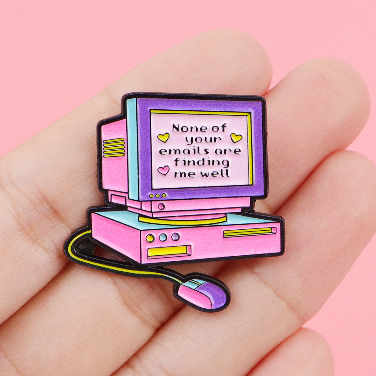 Retro Computer Enamel Pin None - Tech Accessories Backpack recensie en prijs