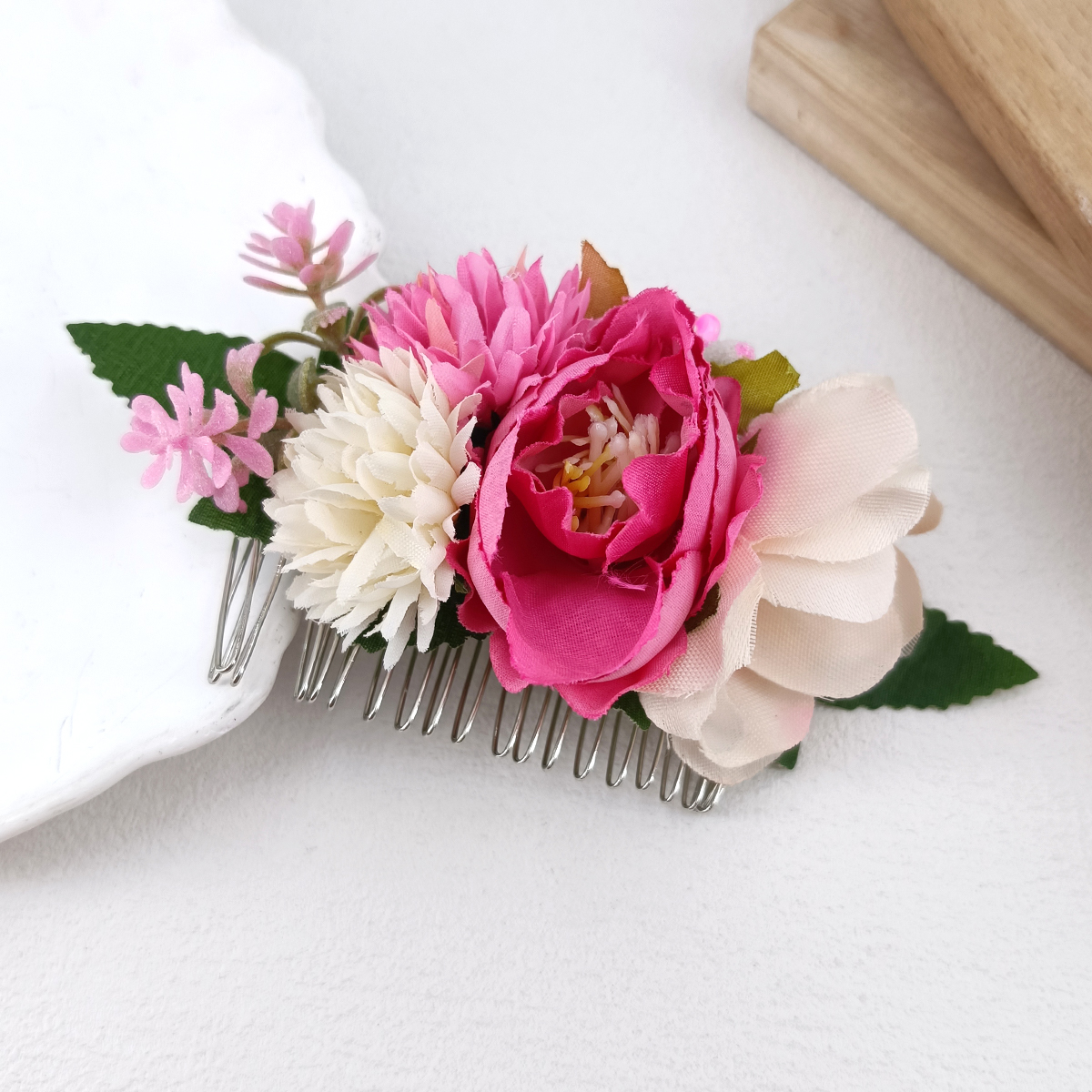 1/2 PCS 13cm Brides Wedding Fl - Tech Hair Accessories recensie en prijs