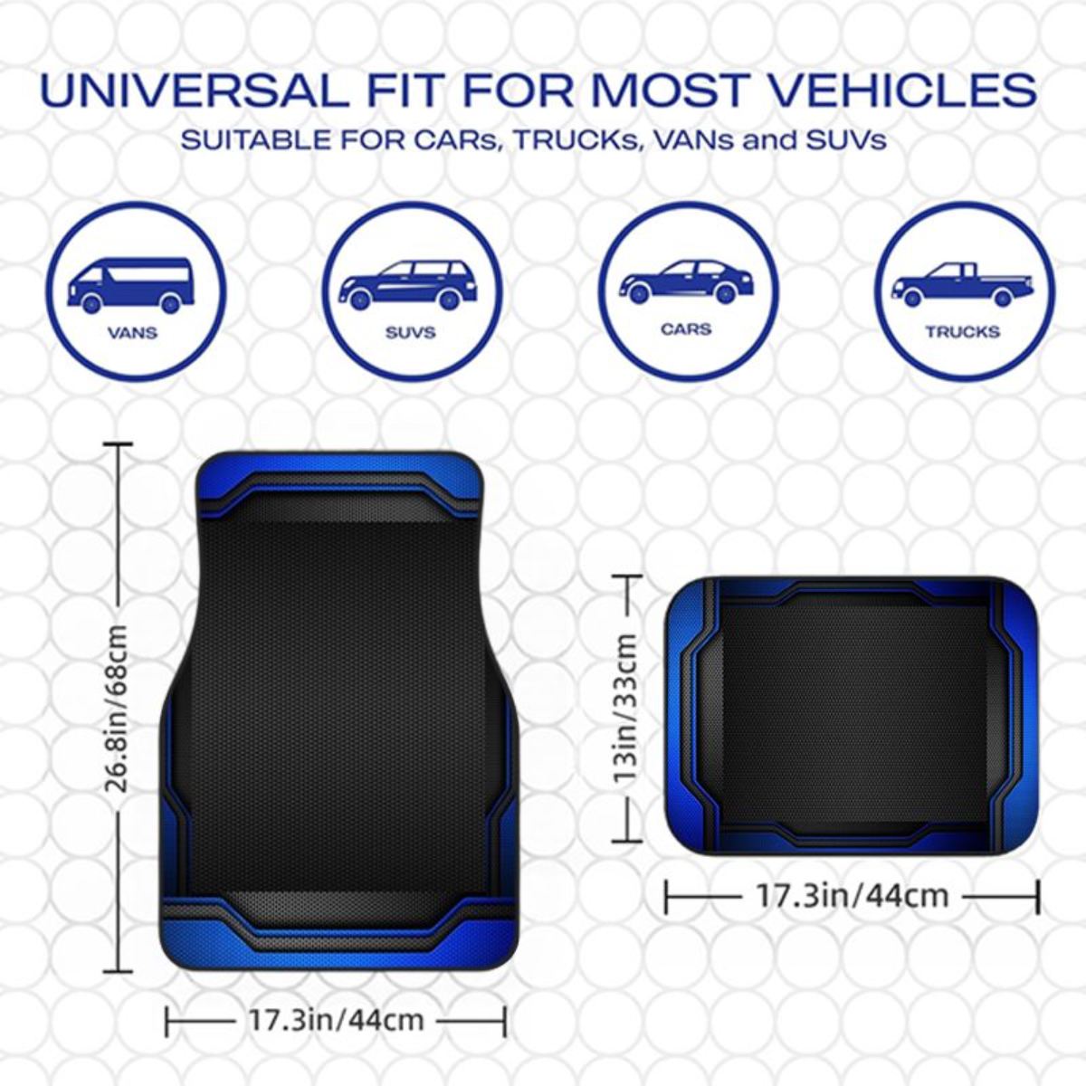4pcs Blue Black Tech Geometric - Universal Tech Accessories recensie en prijs
