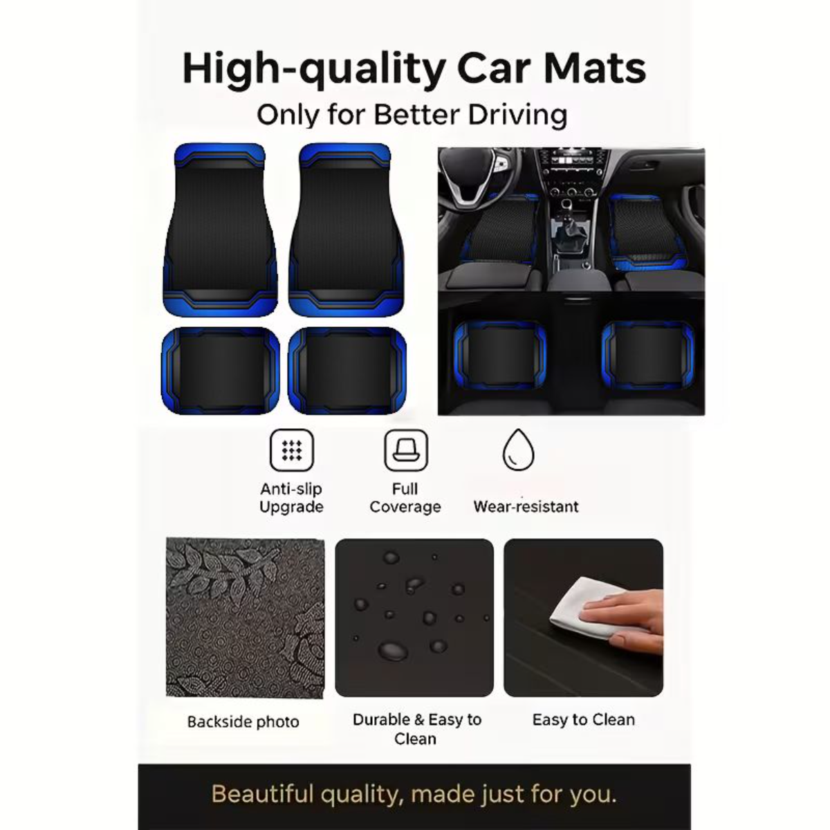 4pcs Blue Black Tech Geometric - Universal Tech Accessories recensie en prijs