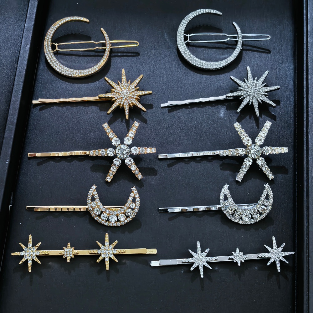 3/4 pcs set Crystal Star Hairp - Tech Hair Accessories recensie en prijs