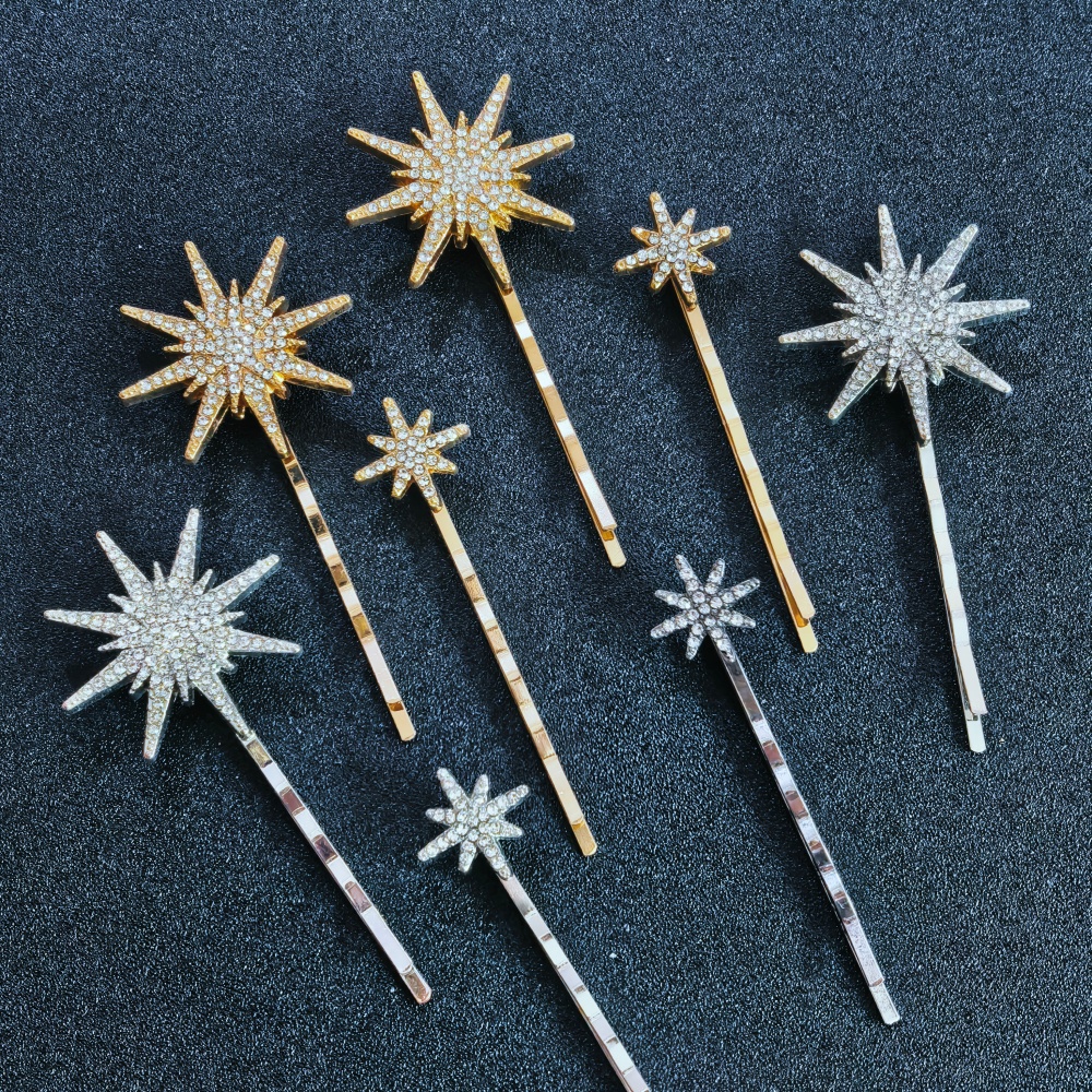 3/4 pcs set Crystal Star Hairp - Tech Hair Accessories recensie en prijs