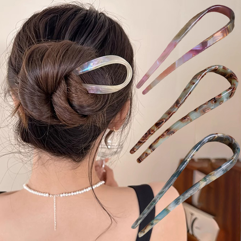 U-Shaped Hair Sticks Acetate A - Tech Hair Accessories recensie en prijs