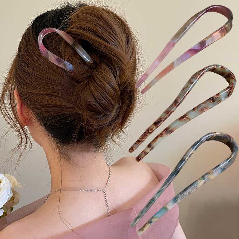 U-Shaped Hair Sticks Acetate A - Tech Hair Accessories recensie en prijs