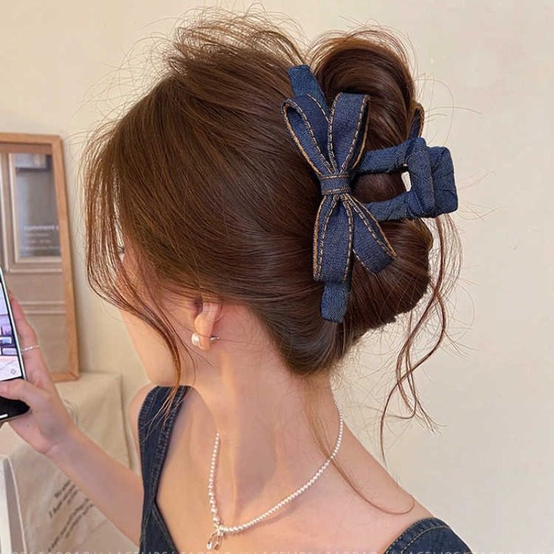 Autumn Winter Denim Bow Hair C - Hi Tech Accessories recensie en prijs