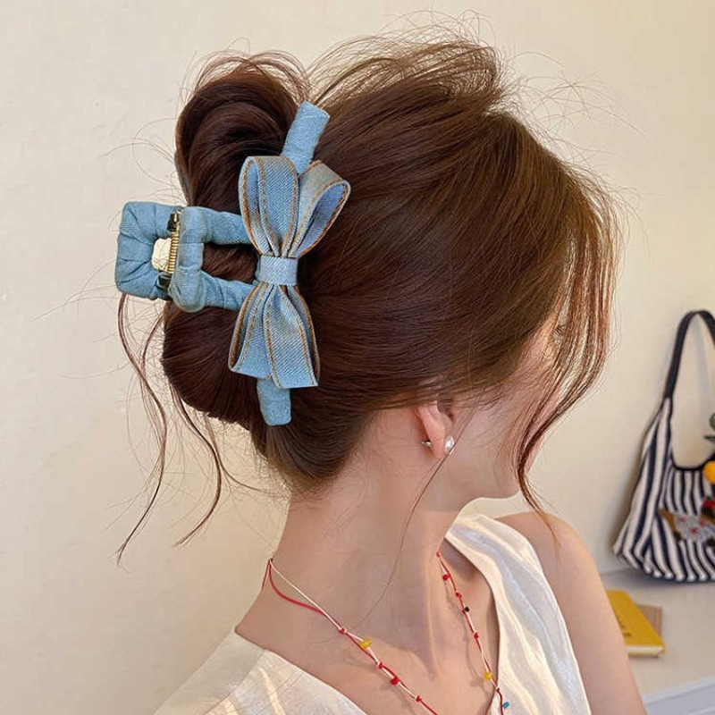 Autumn Winter Denim Bow Hair C - Hi Tech Accessories recensie en prijs