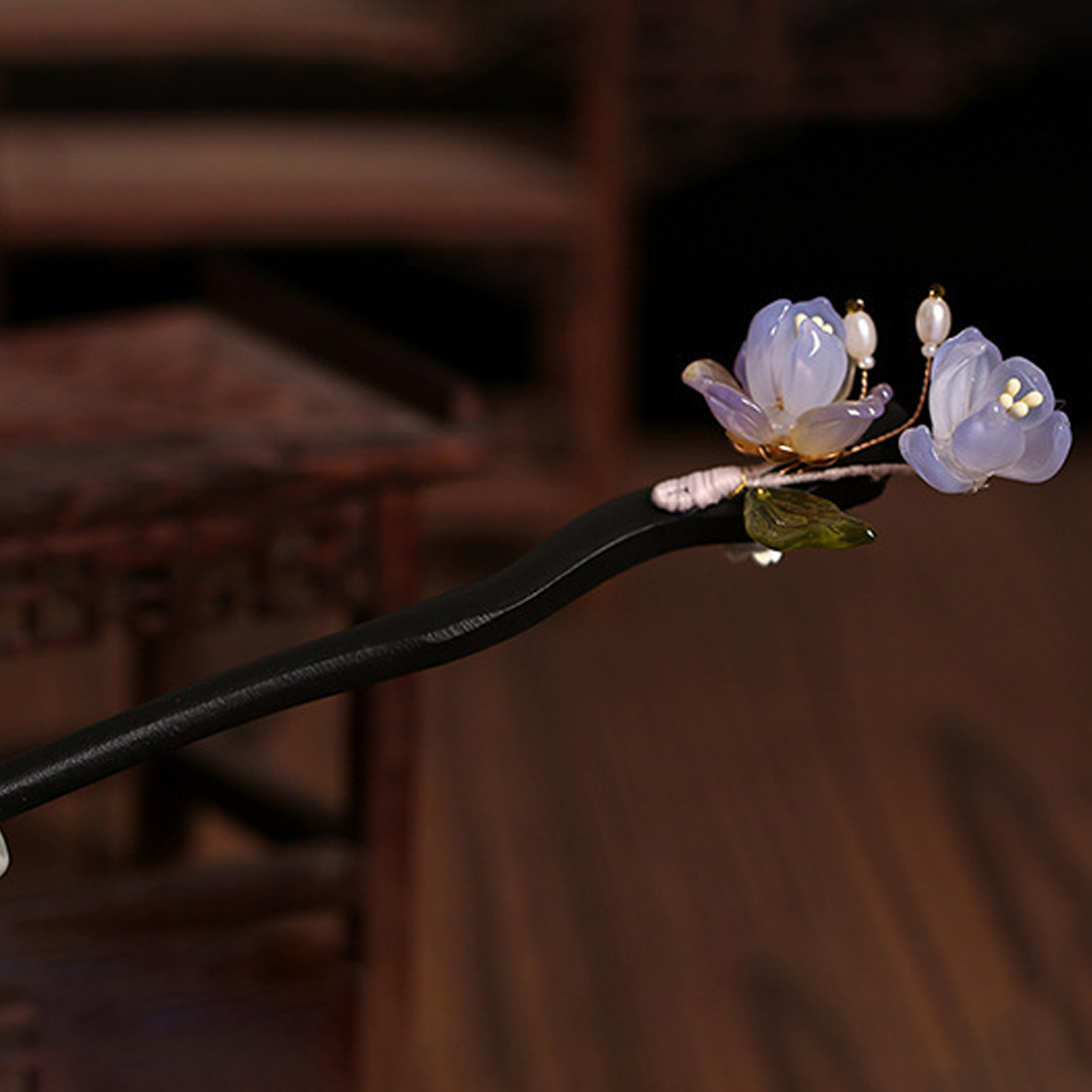 Vintage Wooden Flower Hairpin  - Tech Hair Accessories recensie en prijs